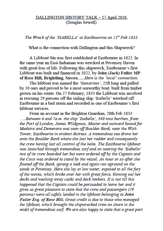 Douglas Shipwreck talk p1