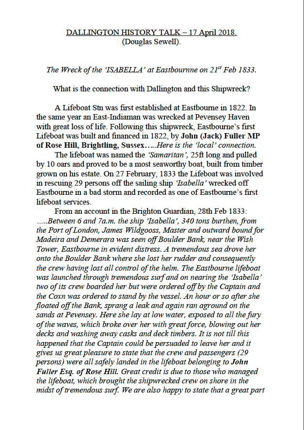 Douglas Shipwreck talk p1